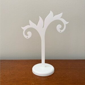 White Jewelry Display Stand (EARRINGS NOT INCLUDED)